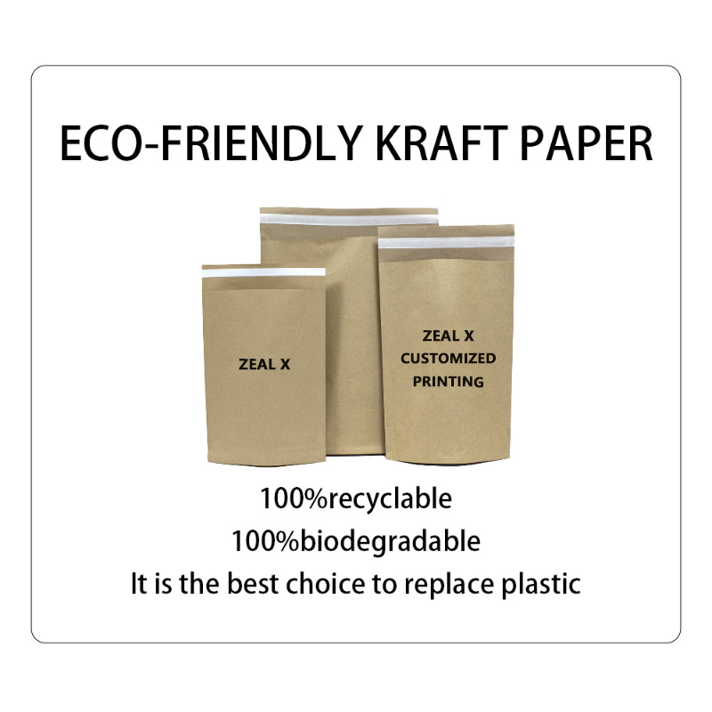 Inilunsad ng Zealx ang Brown Kraft Paper Garment Packaging Bag: Eco - Friendly Alternative to Plastic