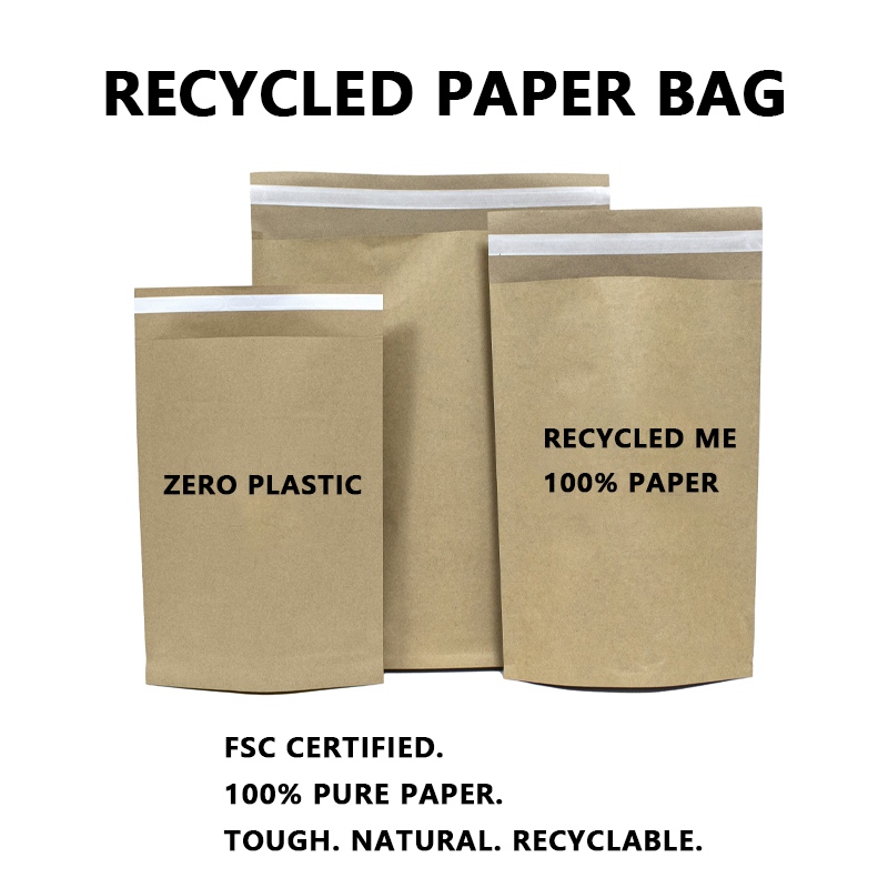 Ang FSC Certified Recycled Paper Mailing Bags Isulong ang Paglipat sa 100% Paper at Zero-Plastic Packaging