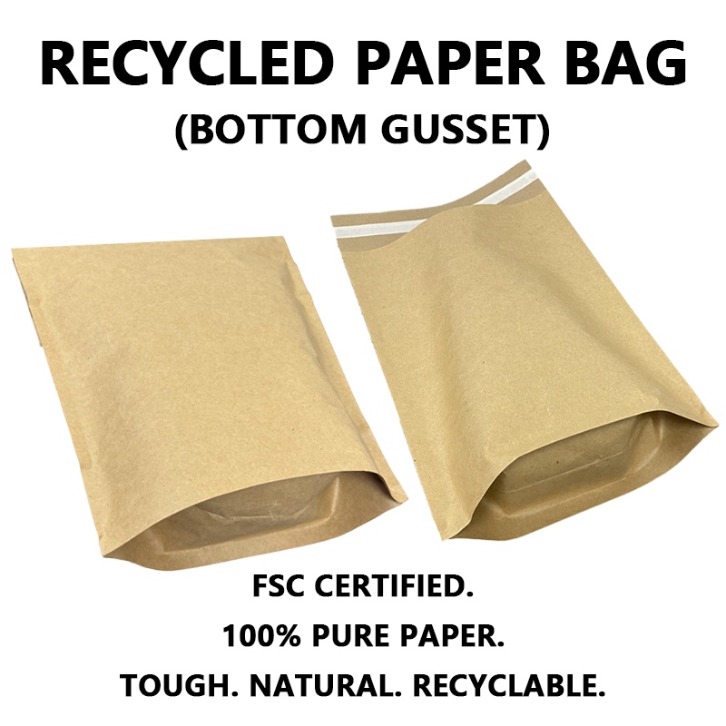 Ang Custom Recycled Kraft Paper Mailer na may Bottom Gusset ay Tumutulong sa Mga Brand na Makamit ang Sustainable Packaging Goals