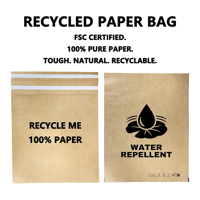 Nakakatulong ang Custom Recycled Paper Mailing Bag sa Mga Brand na Bawasan ang Basura ng Plastic Packaging