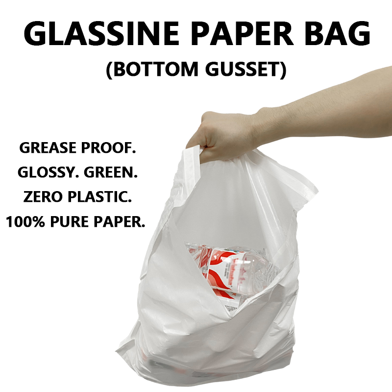 Ang Custom Bottom Gusset Glassine Paper Bag ay Tumutulong sa Mga Brand na Maglipat sa Plastic-Free Packaging