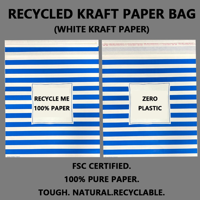 Ipinakilala ng Zeal X ang Custom Recycled White Kraft Paper Mailing Bags upang Suportahan ang Sustainable Packaging Solutions