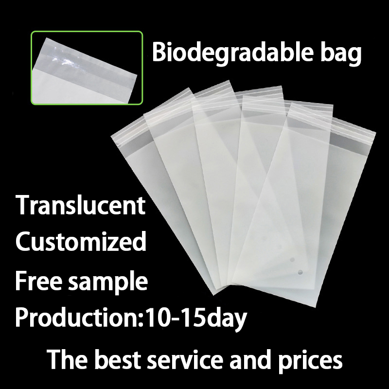 Bio-degradable self-adhesive bags