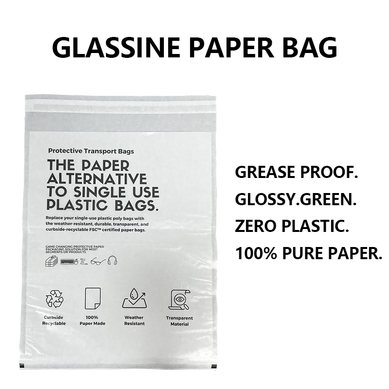 EU PPWR Custom Glassine Paper Bag Manufacturer | Walang Plastic na Transparent na Packaging