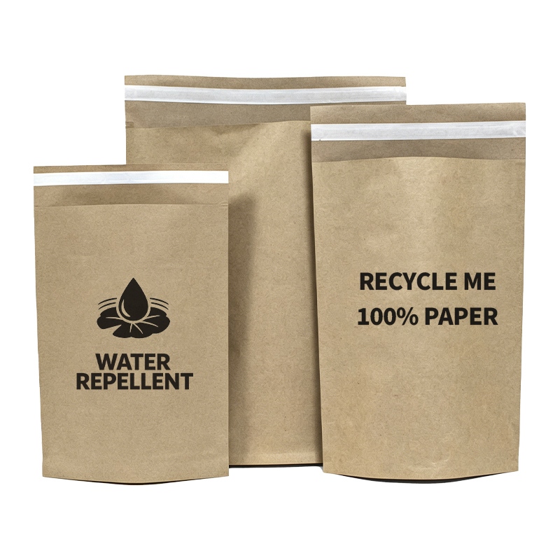 Mga Custom na Water Repellent Kraft Paper Bag