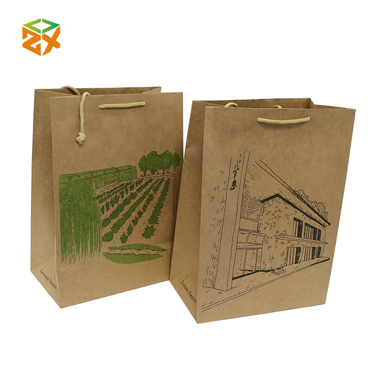 Kraft Paper Bag na may Handle