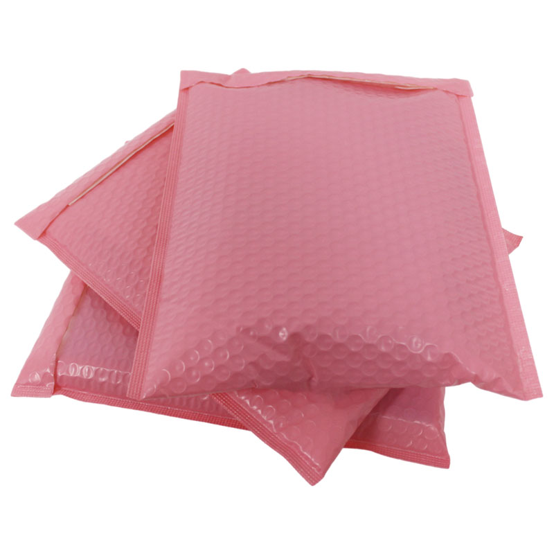 Pink bubble mailing bag